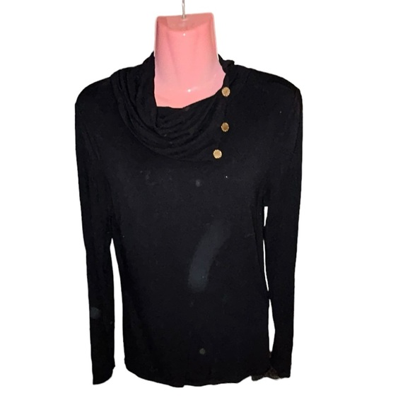 Michael Kors Cowl Neck Long Sleeve Size M Top Blouse - Picture 2 of 11